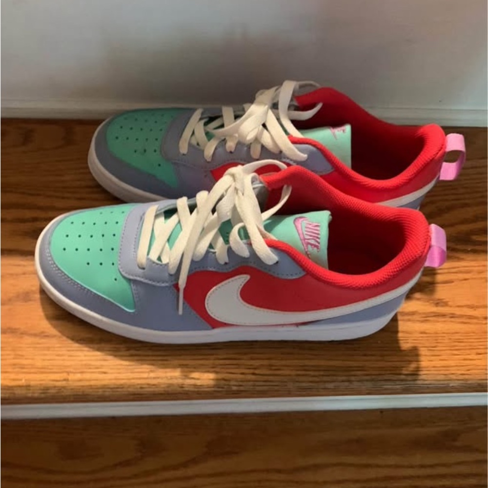 Nike Red and Blue Sneakers Classic Design